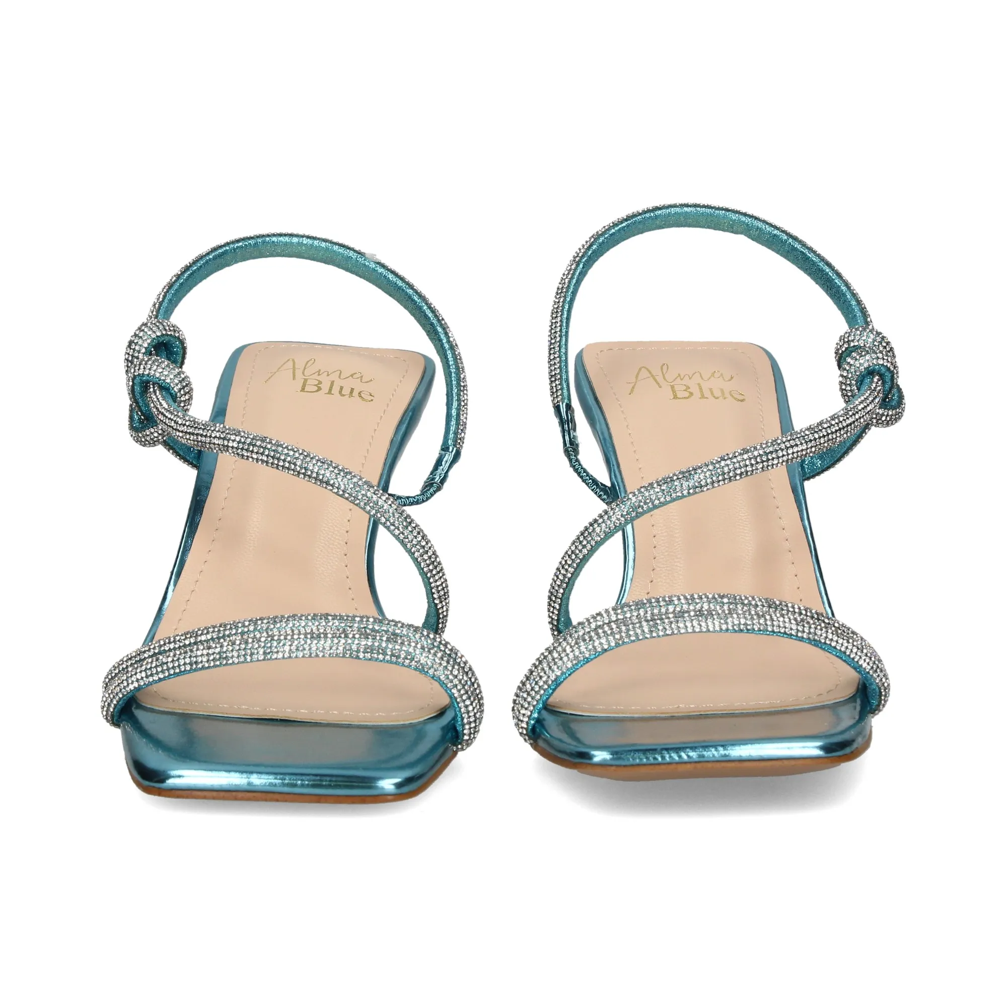 ALMA BLUE Women's High Heel Sandals SKY