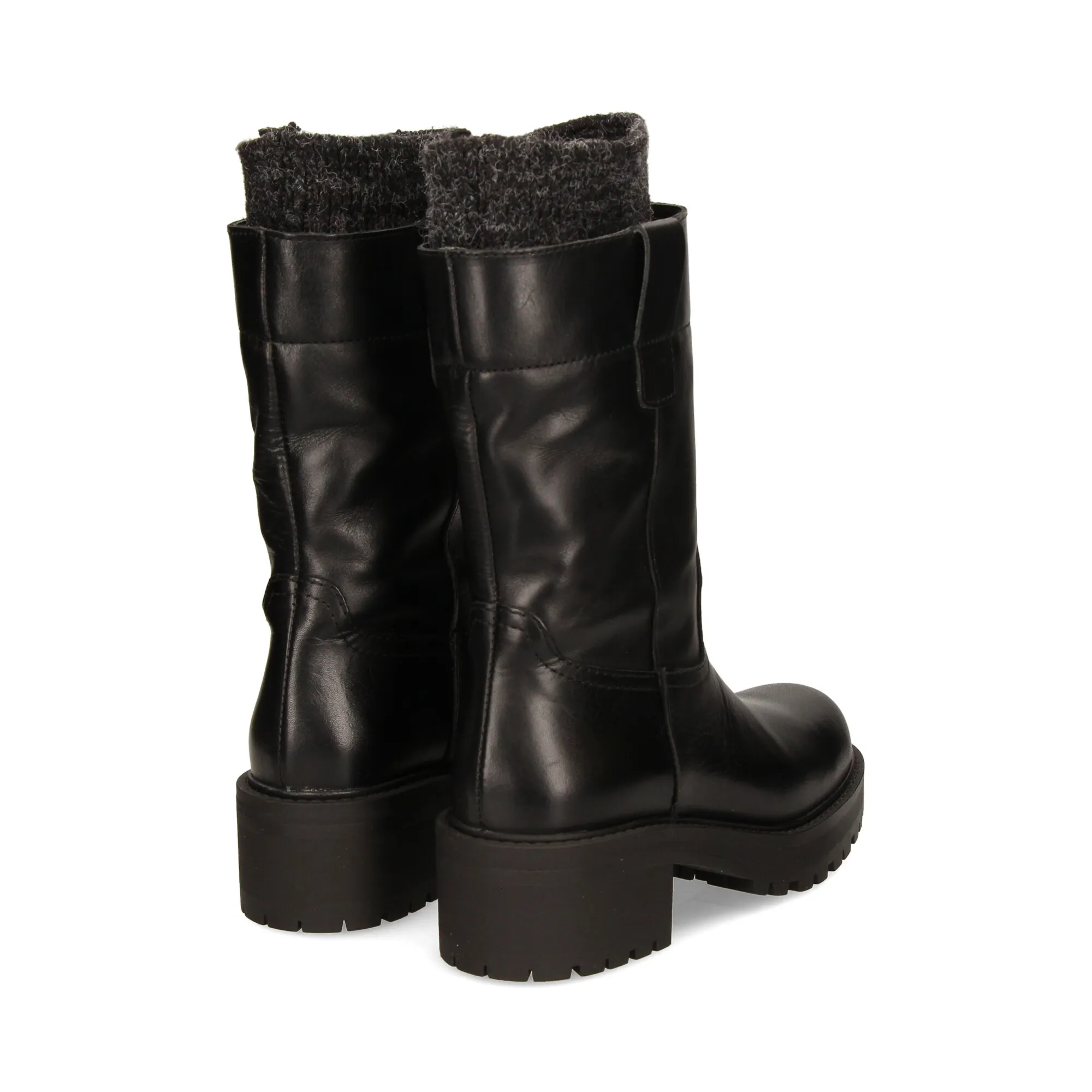 ALPE Women's Heeled Boots 05 BLACK