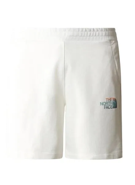 The North Face Men's White Graphic Bermuda Shorts