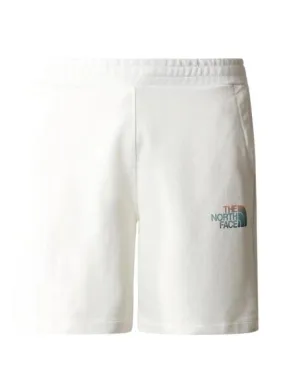 The North Face Men's White Graphic Bermuda Shorts