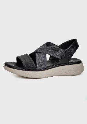 Black Trinyad Sandal