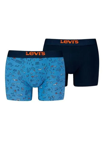 Blue Levi's Men's Beach Boxer Shorts