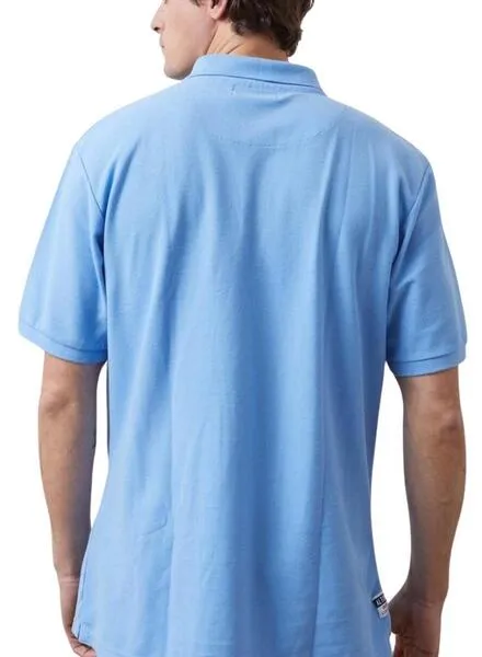 Blue Men's Basic Piqué Polo Shirt Altonadock