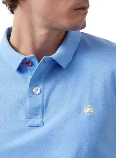 Blue Men's Basic Piqué Polo Shirt Altonadock