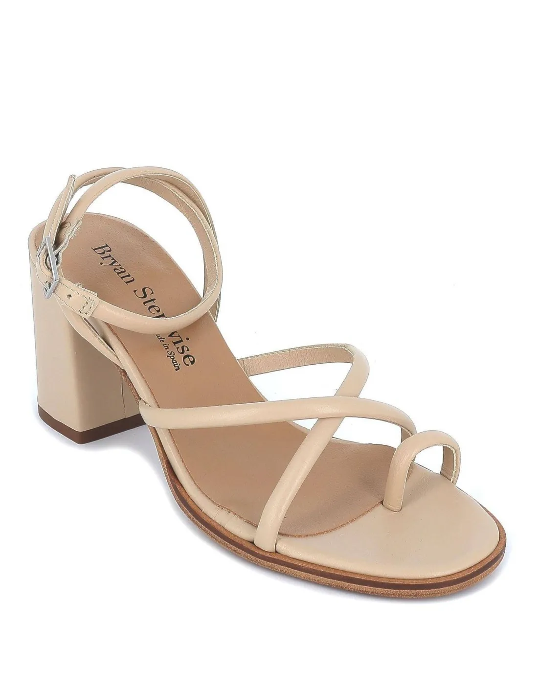 BRYAN wide heel strap sandal