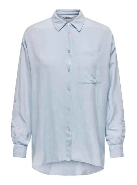 Willow Blue Linen Women's Shirt