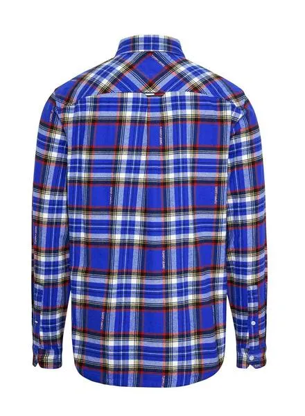 Tommy Jeans Blue Check Relaxed Fit Men's Shirt