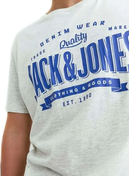 Jack and Jones White Logo T-Shirt for Men