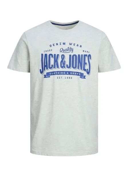 Jack and Jones White Logo T-Shirt for Men