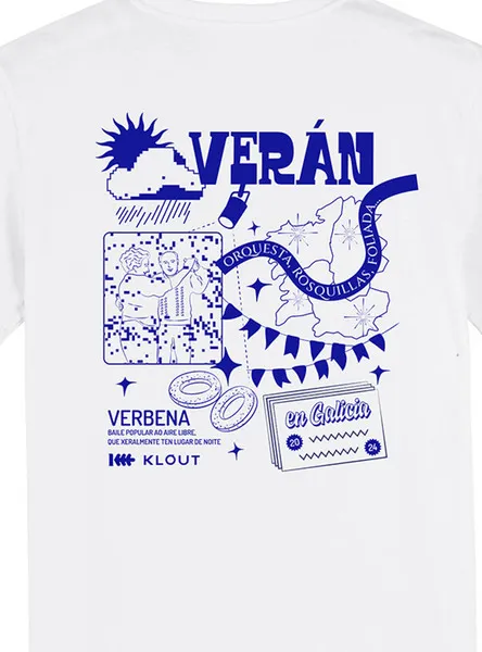 Camiseta Blanca Unisex Verbena Klout