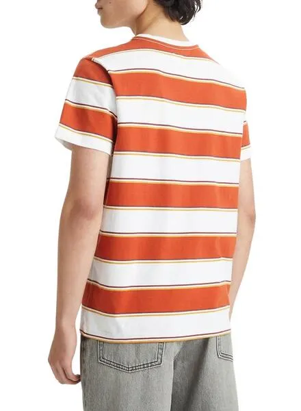 Levis Men's Relaxed Baby Tab Striped T-Shirt.