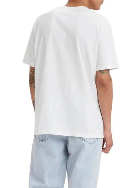 Levi's white relaxed fit shirt for men.