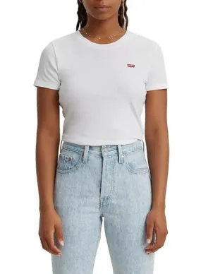 Levis Rib Baby White Women's T-Shirt