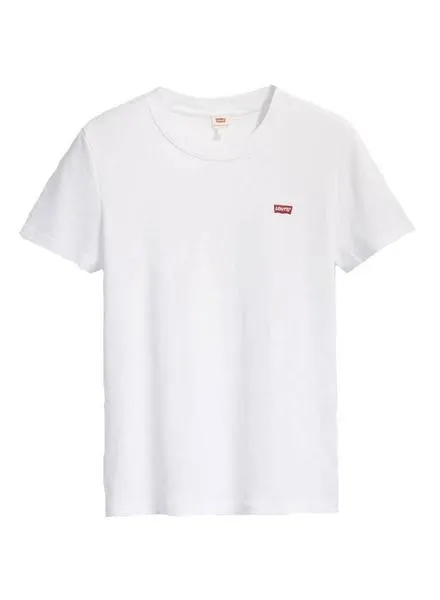 Levis Rib Baby White Women's T-Shirt