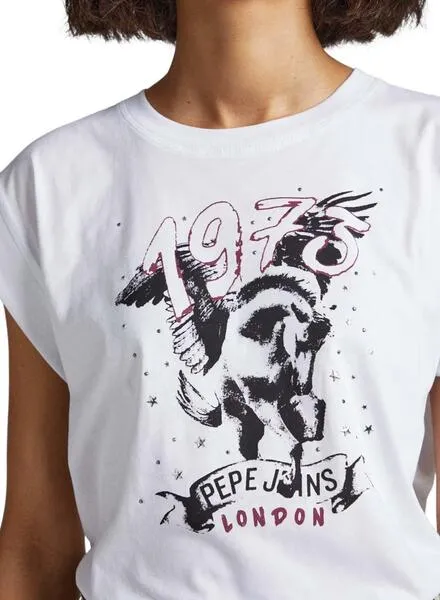 Pepe Jeans White Bianca Woman's T-Shirt