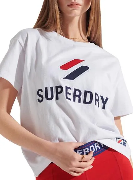 Superdry Women's White Classic Sportstyle T-Shirt