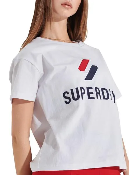 Superdry Women's White Classic Sportstyle T-Shirt