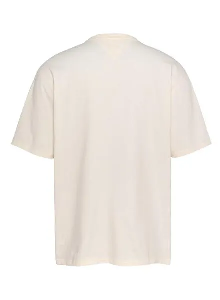 Tommy Jeans Over Serif White Men's T-Shirt