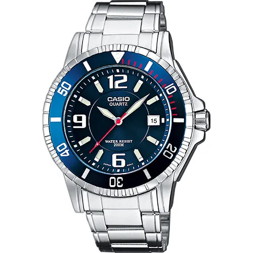 Casio Blue Unisex Watch MTD-1053D-2AVES