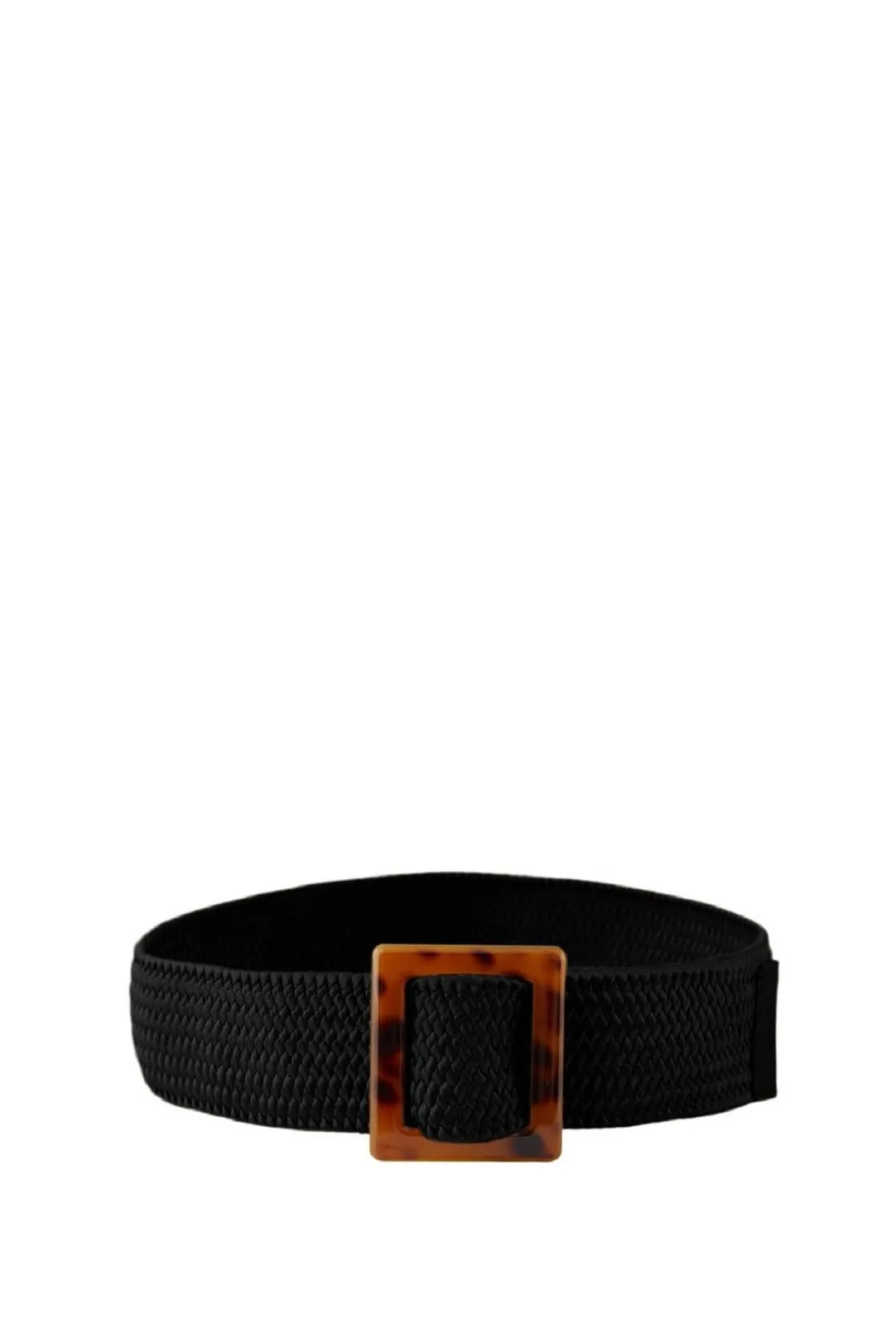 Black Braided Leather Belt Pcvivi