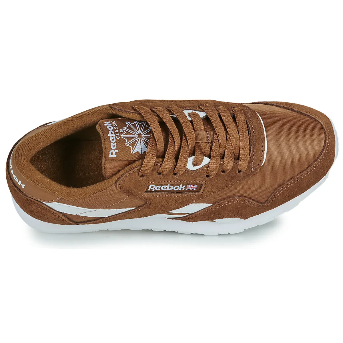 classic nylon leather sneakers