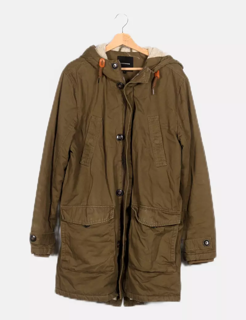 Green casual Clockhouse Parka