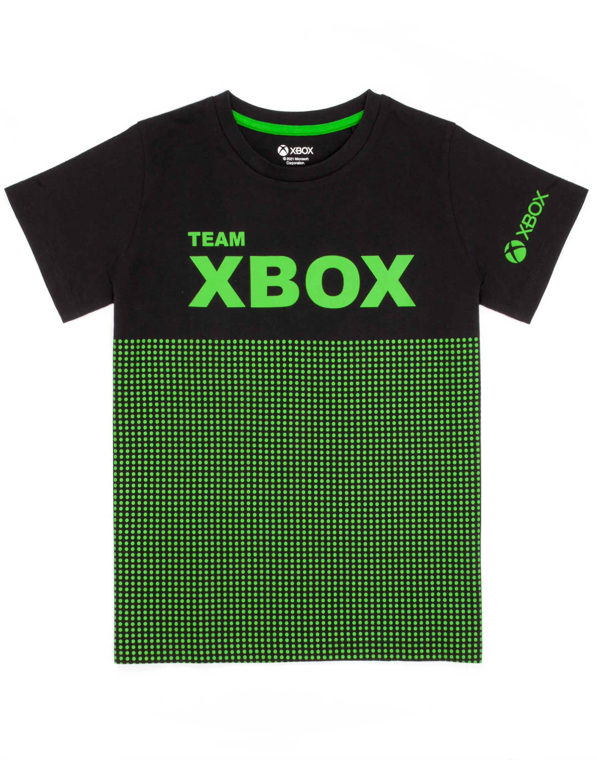 Short Sleeve and Short Leg Pajama Set for Kids Xbox Boys Black Gaming Console.