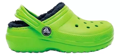 Crocs Kids' Classic Lined Clog in Volt Green