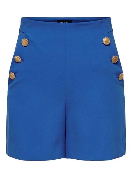 Electric Blue Women's Button Shorts