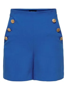 Electric Blue Women's Button Shorts