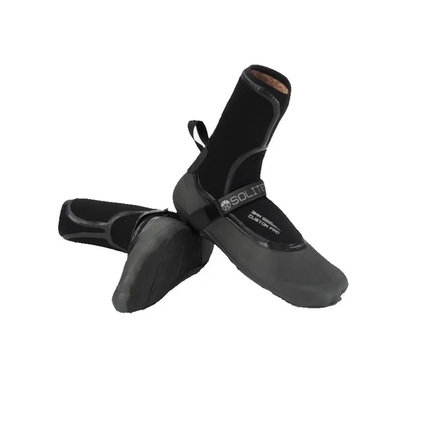 Neoprene Solite Custom Pro 3mm Black/Grey Surf Booties