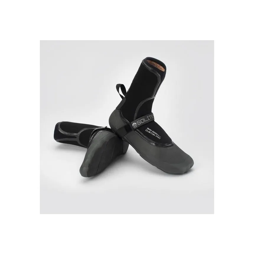 Neoprene Solite Custom Pro 3mm Black/Grey Surf Booties