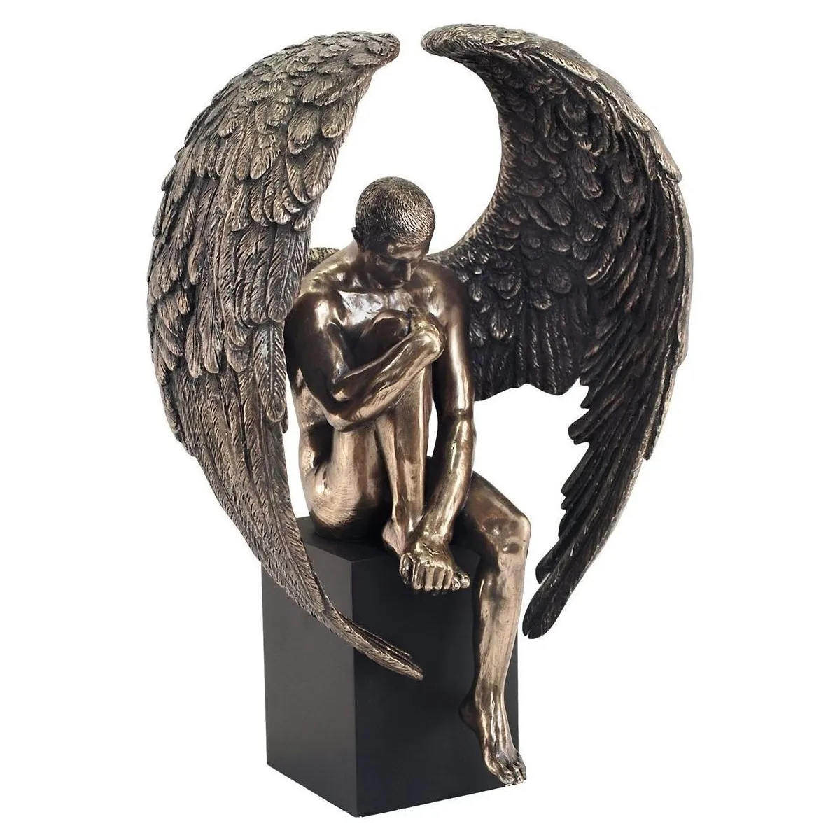 Man Wings Pedestal Figure