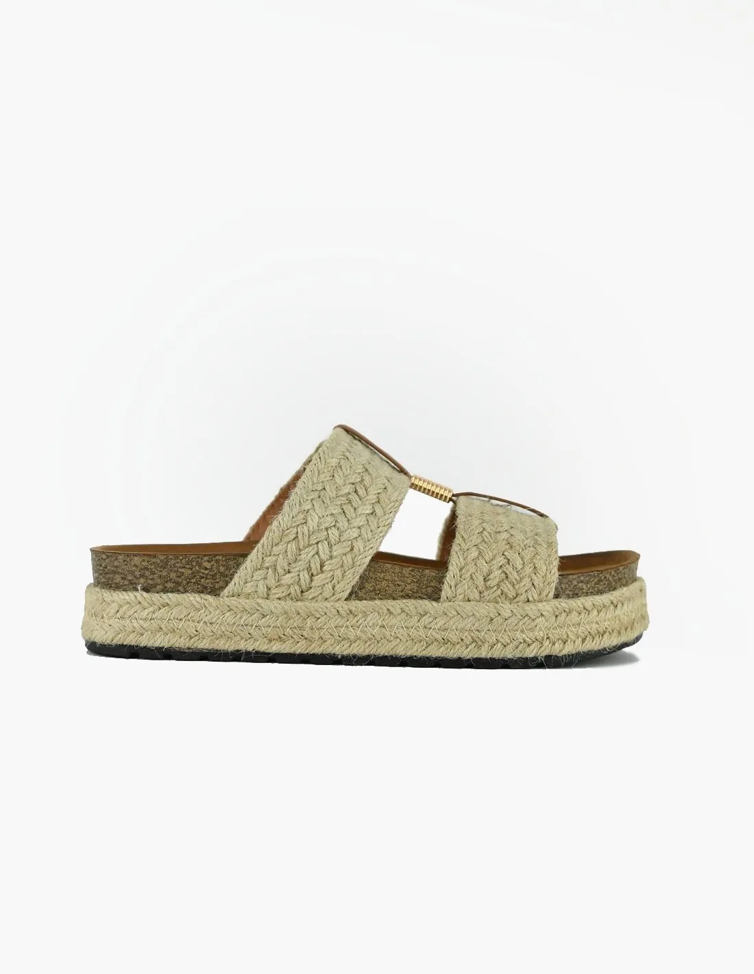 Flat espadrille sandals