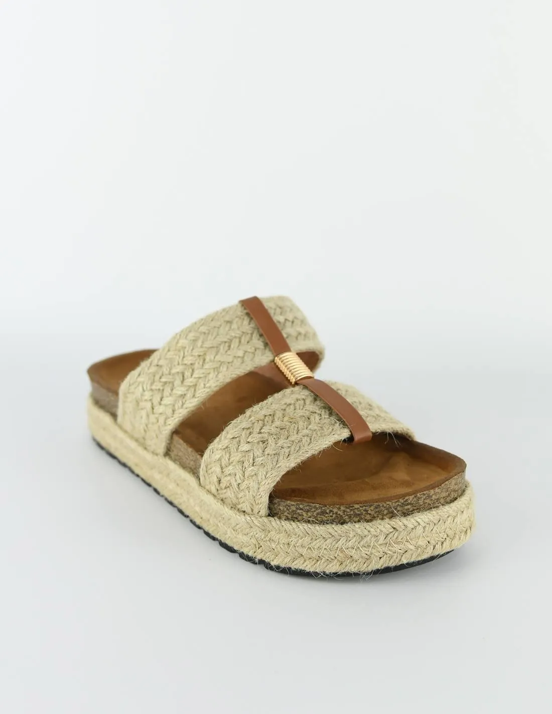 Flat espadrille sandals