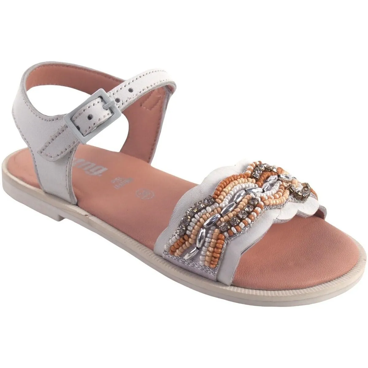 Girl's white sandal 48560