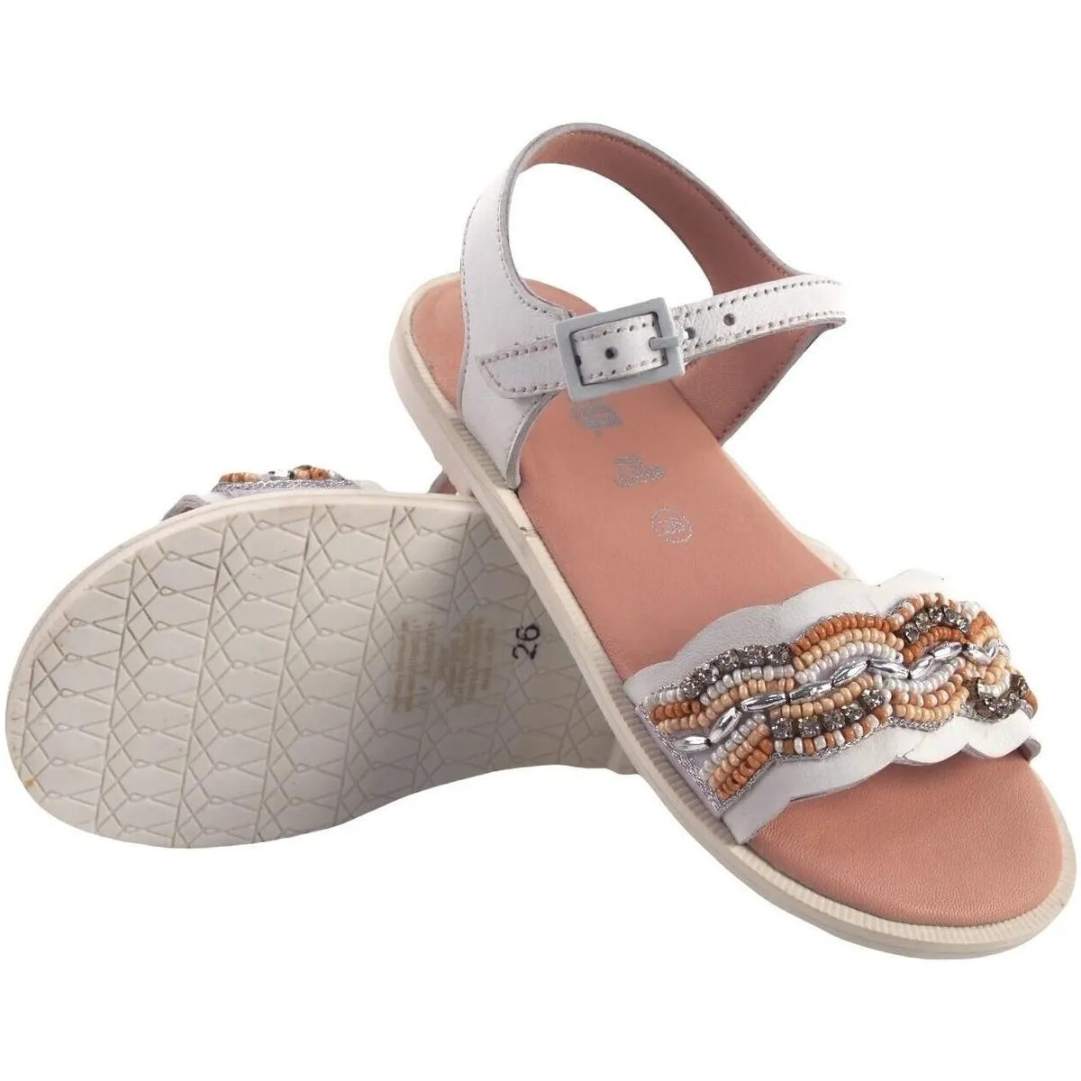 Girl's white sandal 48560