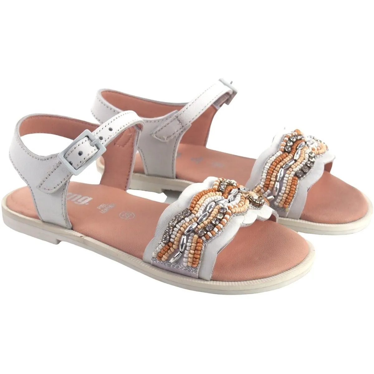 Girl's white sandal 48560