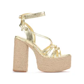 Gold high heel Paloma Barcelò sandal Ella