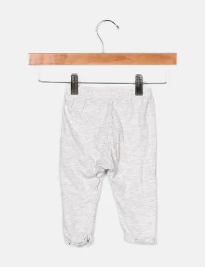 Gray Casual Pants Full-Length