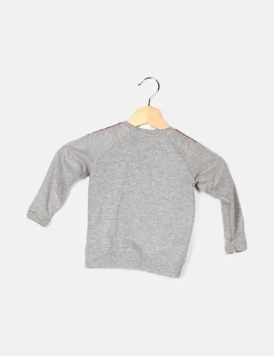 Gray Casual Sweatshirt