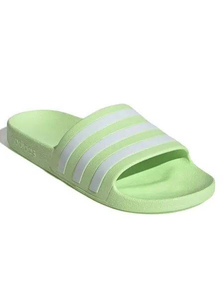 Green Adidas Adilette Sandals