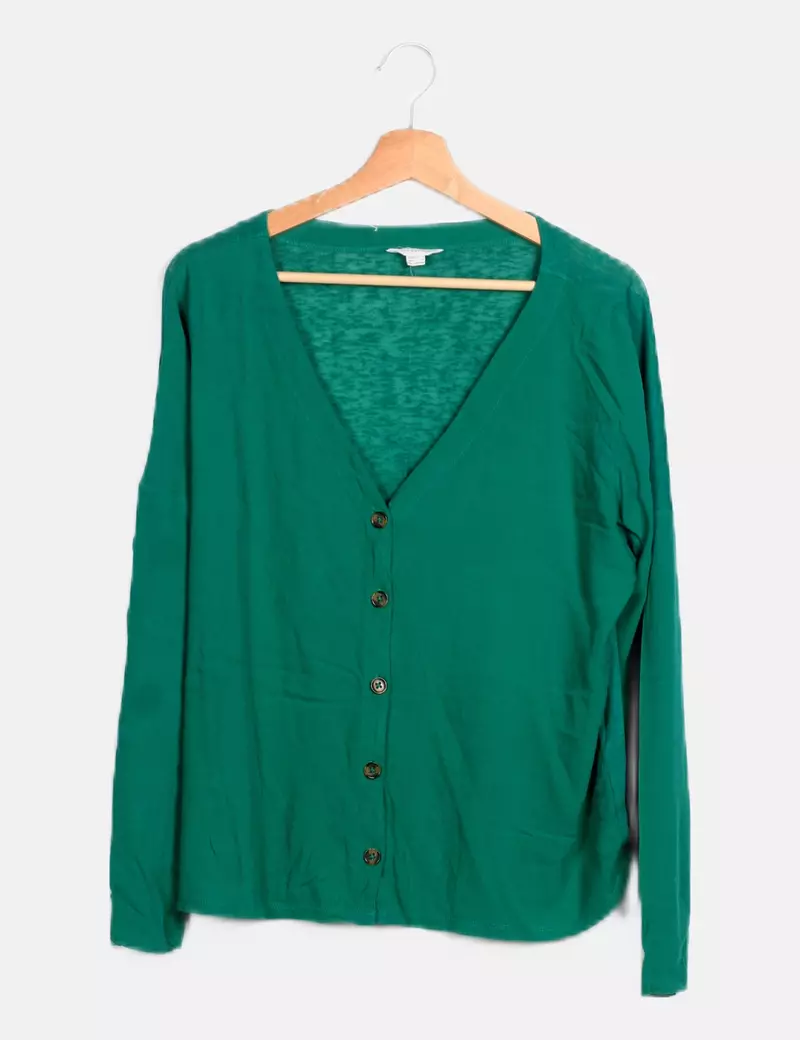 Green casual Springfield blouse