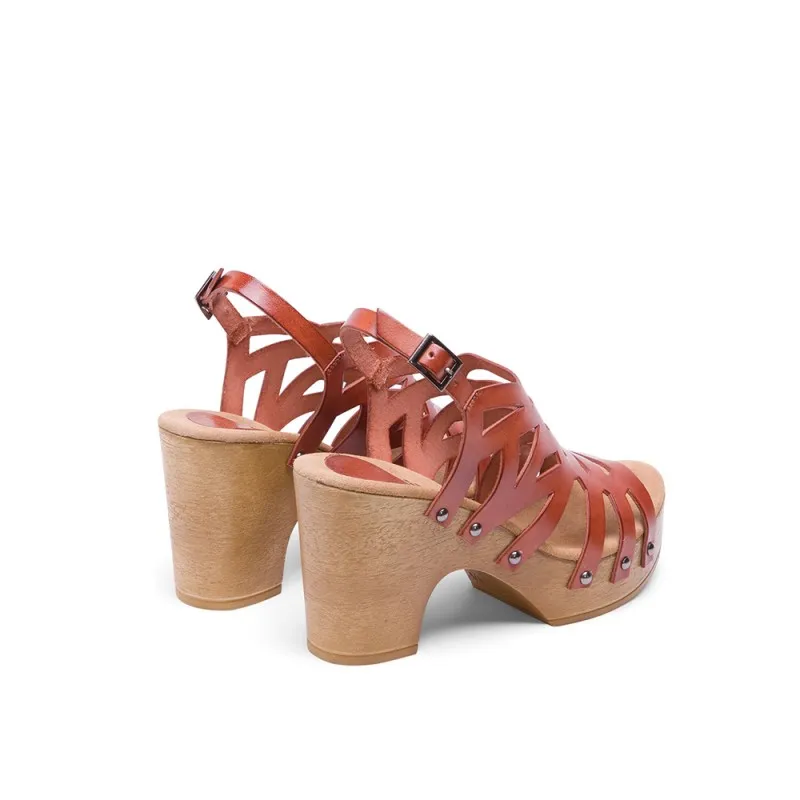 Leather High Heel Sandals Goya