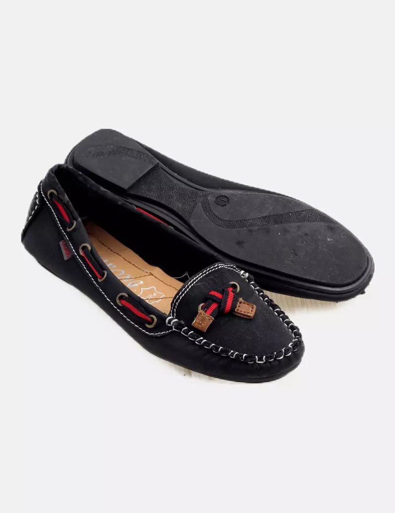 Black casual LEJRONG Nautical Shoes