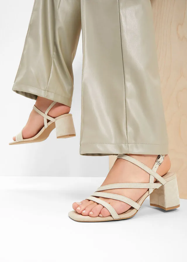 Light Tan High Heel Sandals