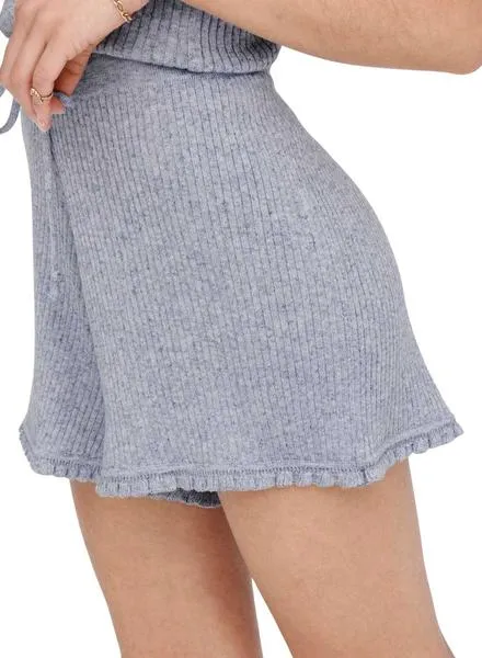 Lina Ruffle Azul para Mujer - Short Justo