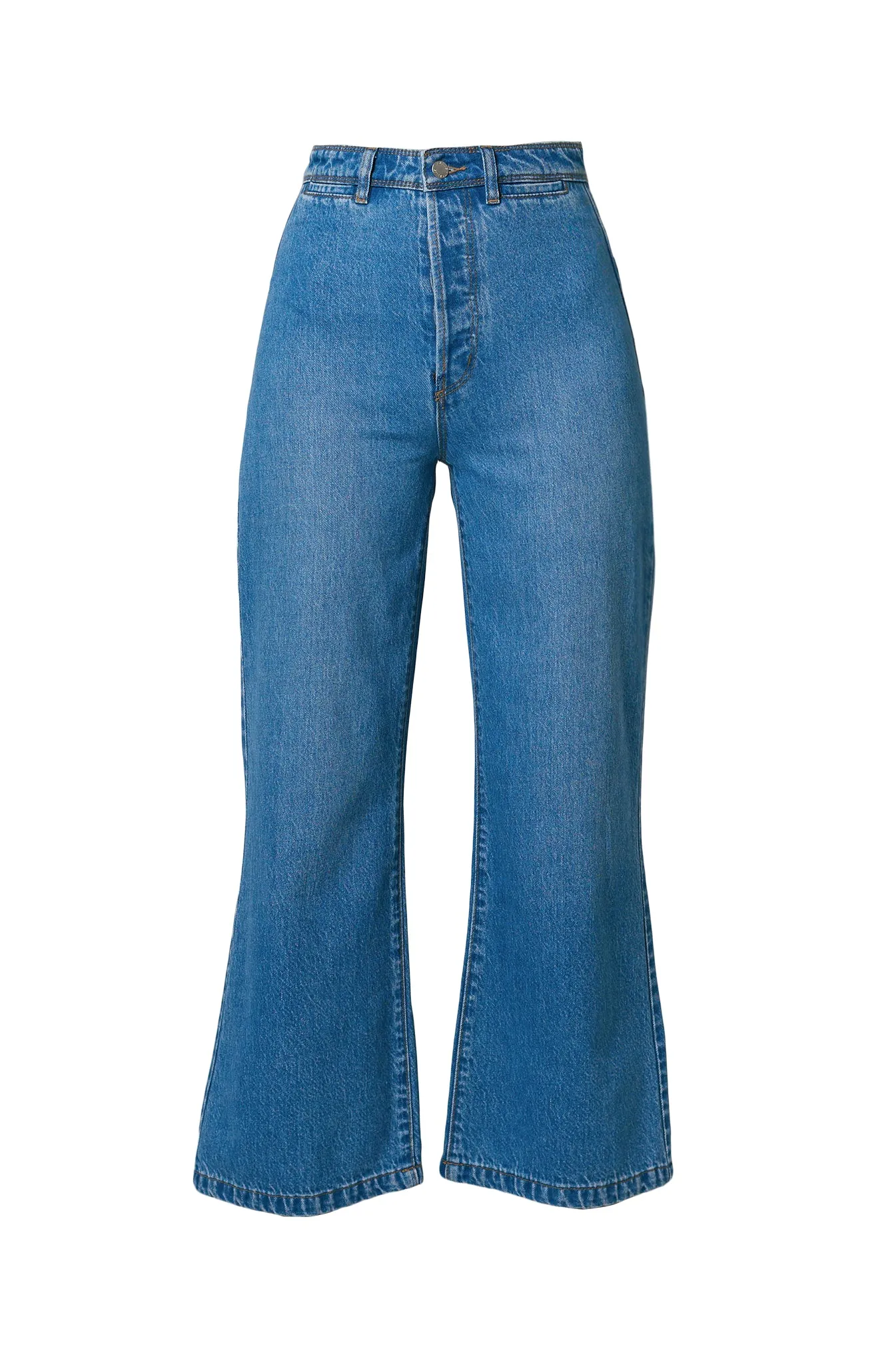 Mid Blue Sailor Pant Lyocell Denim - Shop Now.