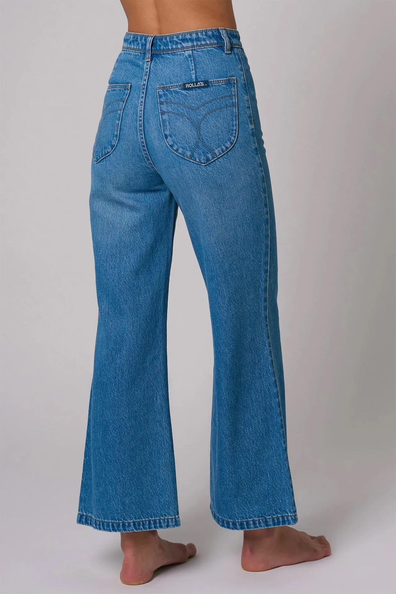 Mid Blue Sailor Pant Lyocell Denim - Shop Now.