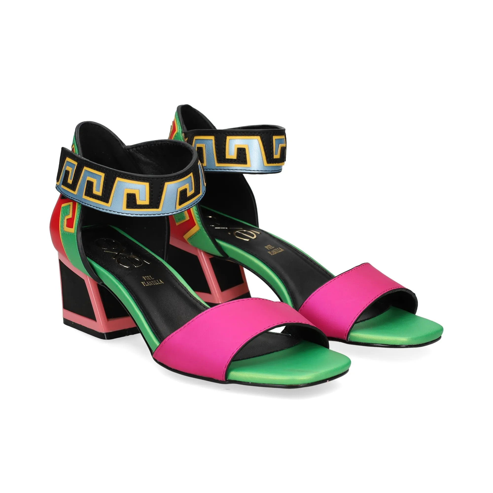 Multicolor Women's Heeled Sandals by EXE